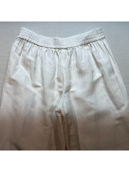 Lane Bryant Women's Linen Blend Wide-Leg Trousers Side Zip Size 14/16 White - Picture 9 of 11
